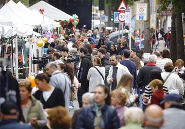 El comercio sale a la calle en el Santa Rosa Day, en imágenes