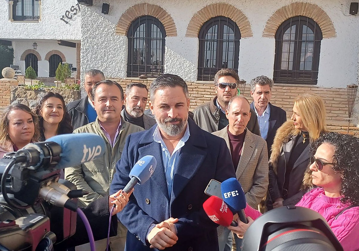 Abascal a su llegada al acto en Toledo