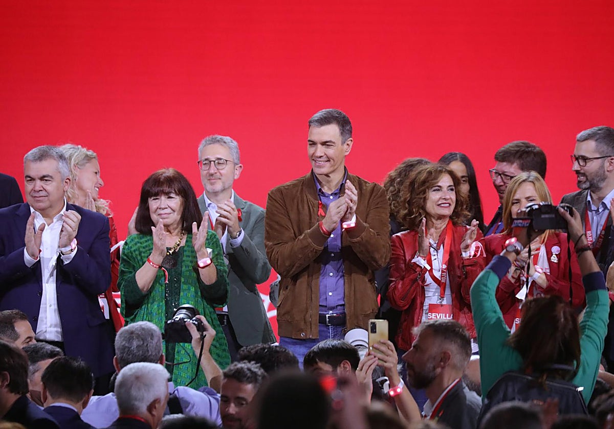 Imagen tomada en el último Congreso Federal del PSOE celebrado en Sevilla