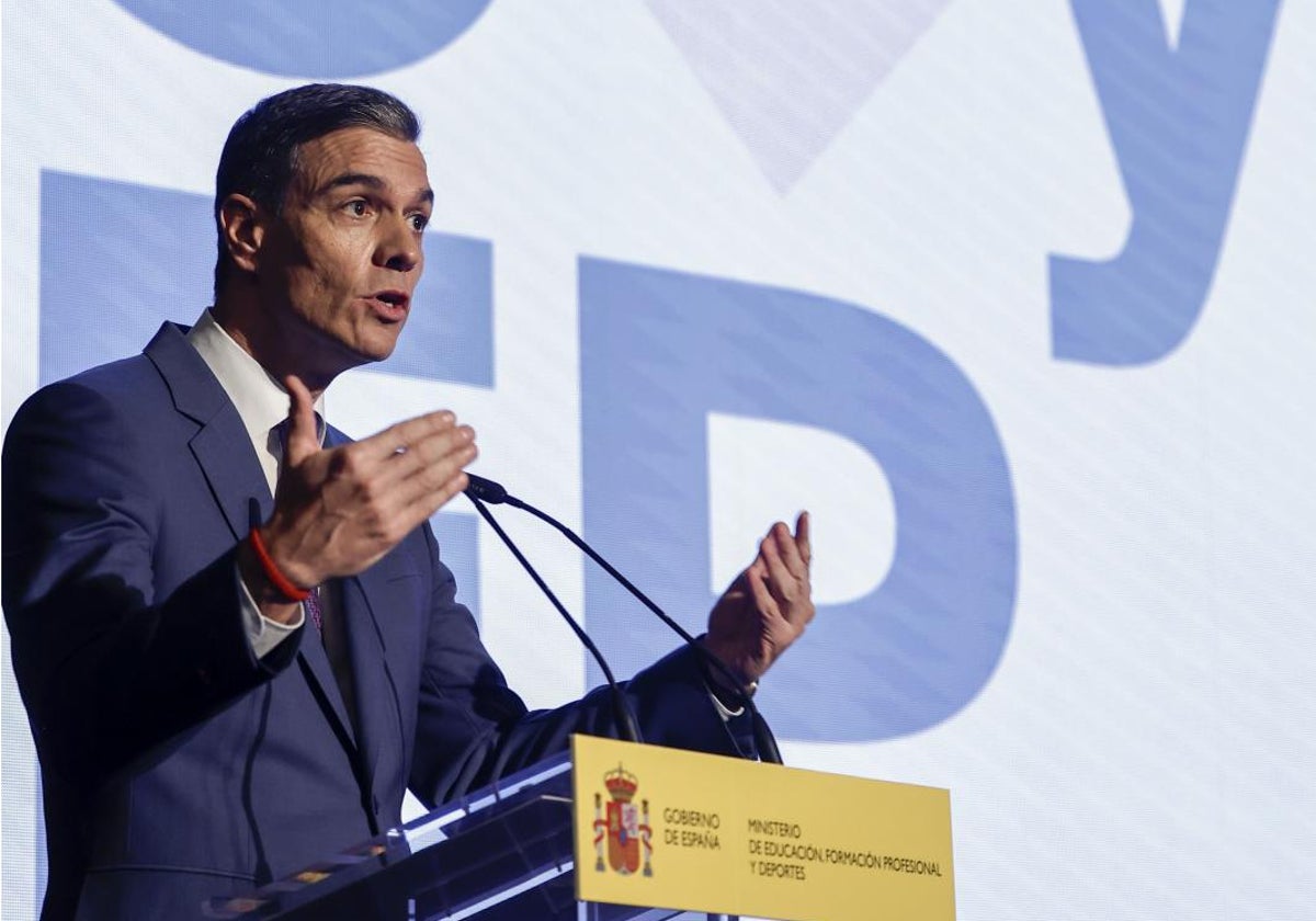 Pedro Sánchez, en un acto esta semana