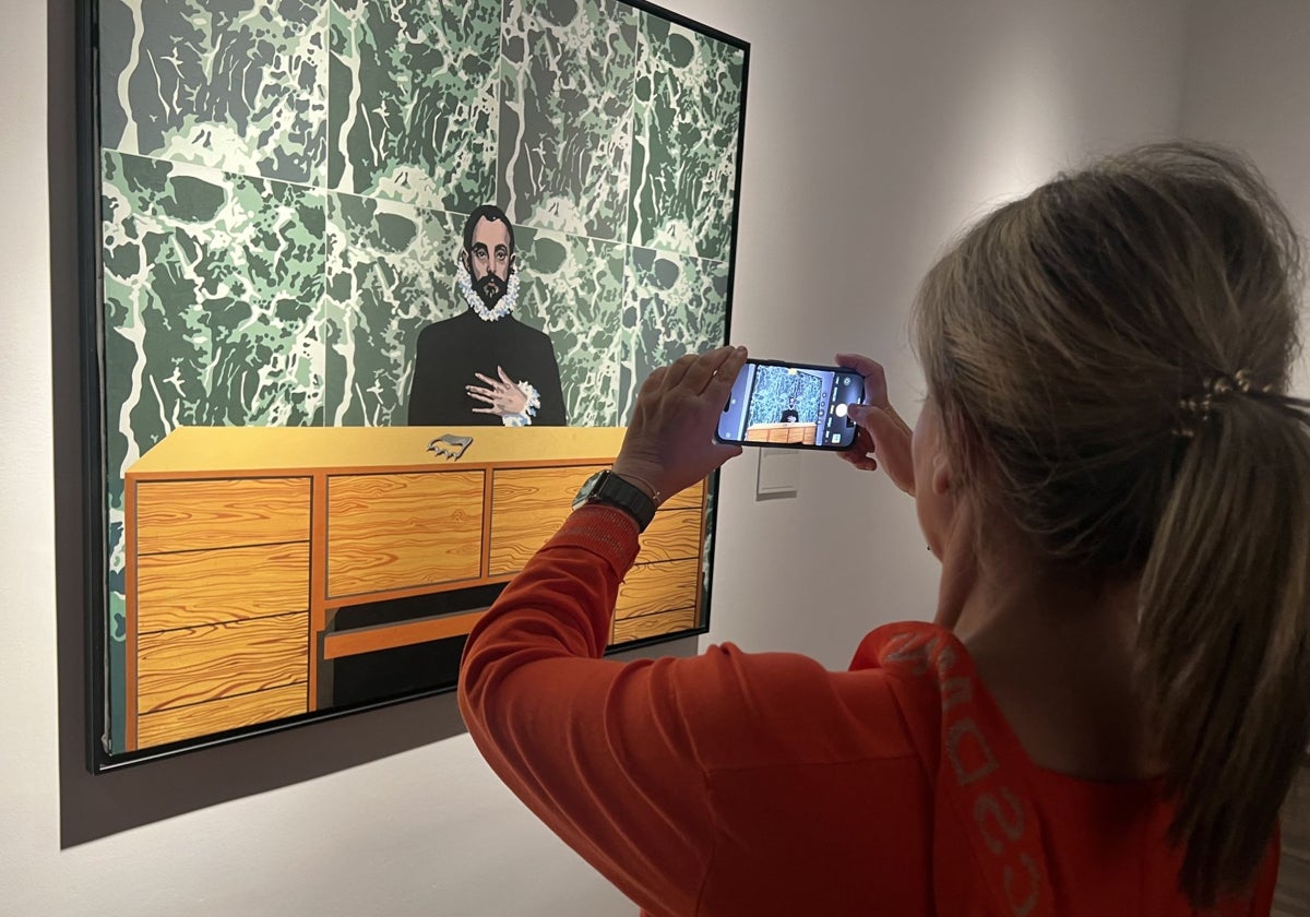 El cuadro 'El Caballero con la mano en el pecho' que se puede contemplar en esta exposición