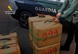 Incautan una tonelada de hachís en la costa de El Ejido (Almería)