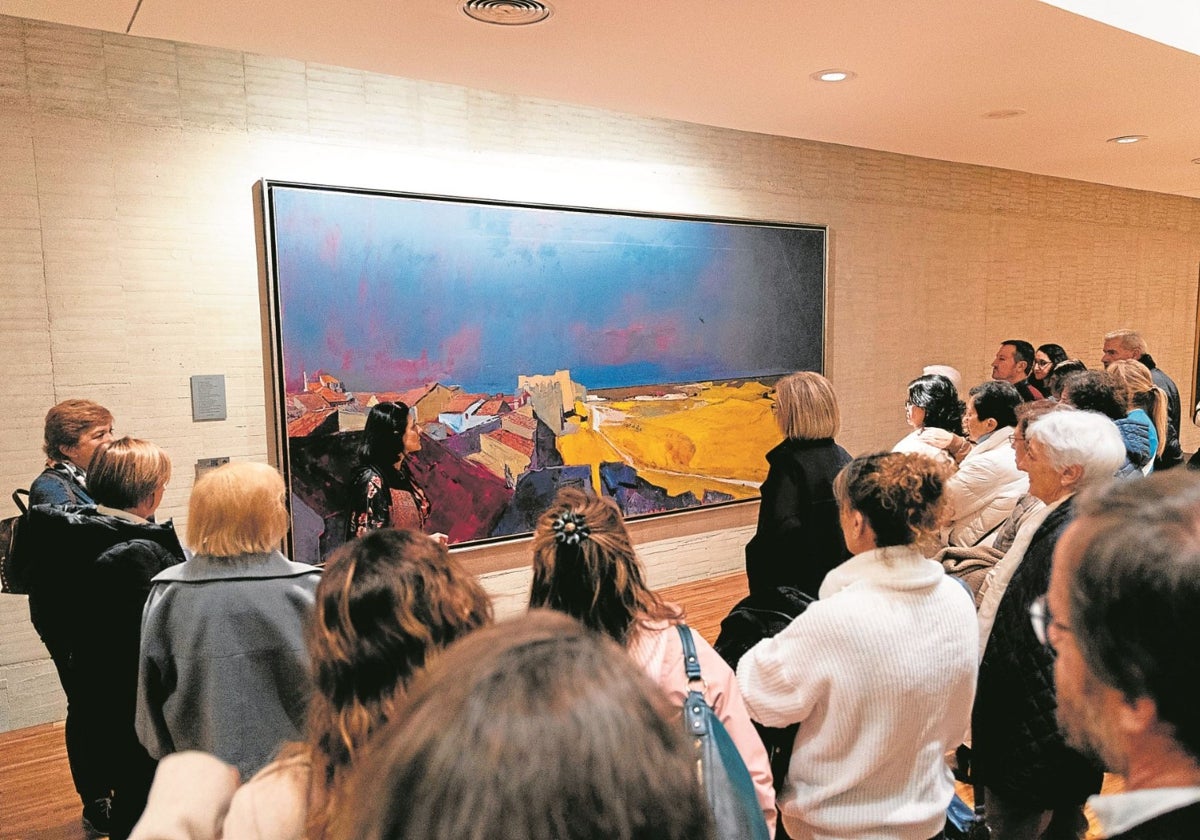 Una de las visitas a la colección de arte de las Cortes de Castilla y León