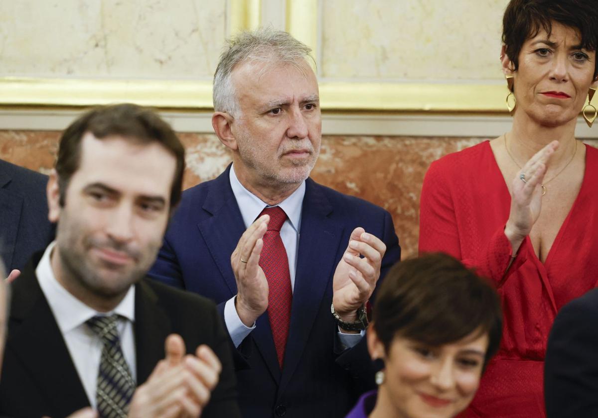 Ángel Víctor Torres, ministro de Política Territorial, en la celebración de la Constitución