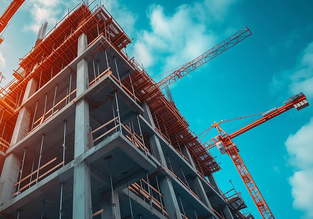 Promoción de pisos protegidos, durante su construcción