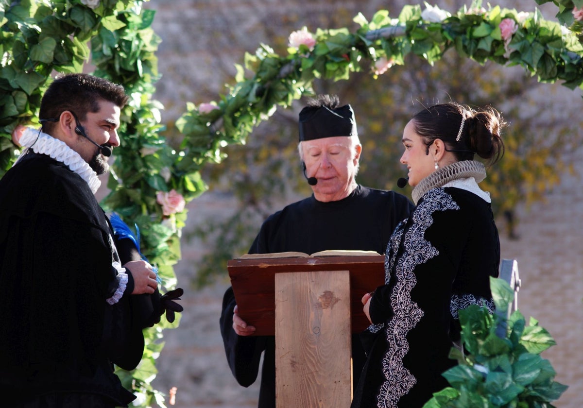 Representación de la boda de Miguel de Cervantes y Catalina de Salazar y Palacios