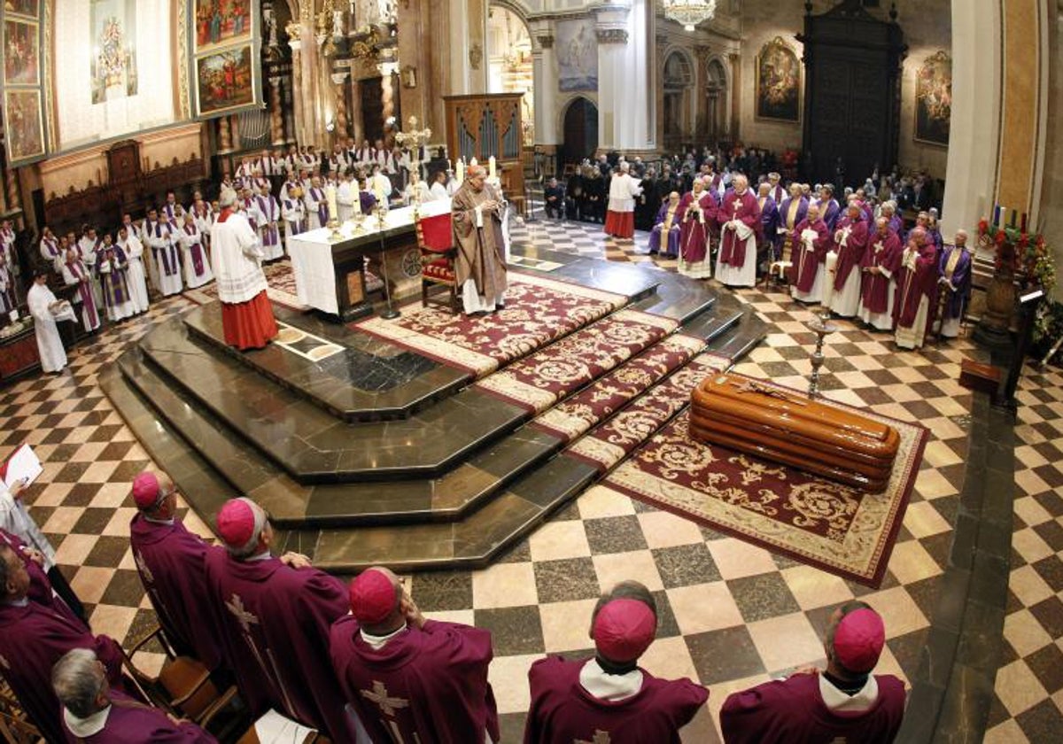 Imagen de archivo de una misa celebrada en la Catedral de Valencia