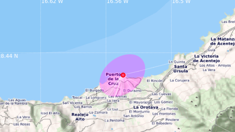 Un terremoto de magnitud 3,3 sorprende en Puerto de la Cruz (Tenerife)