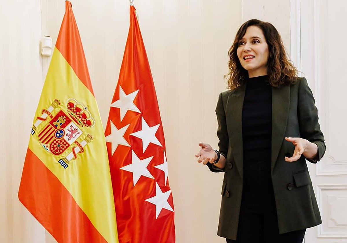 La presidenta de la Comunidad de Madrid, Isabel Díaz Ayuso