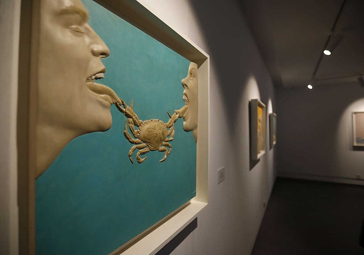 La obra 'Love' en el centro de arte Rafael Botí