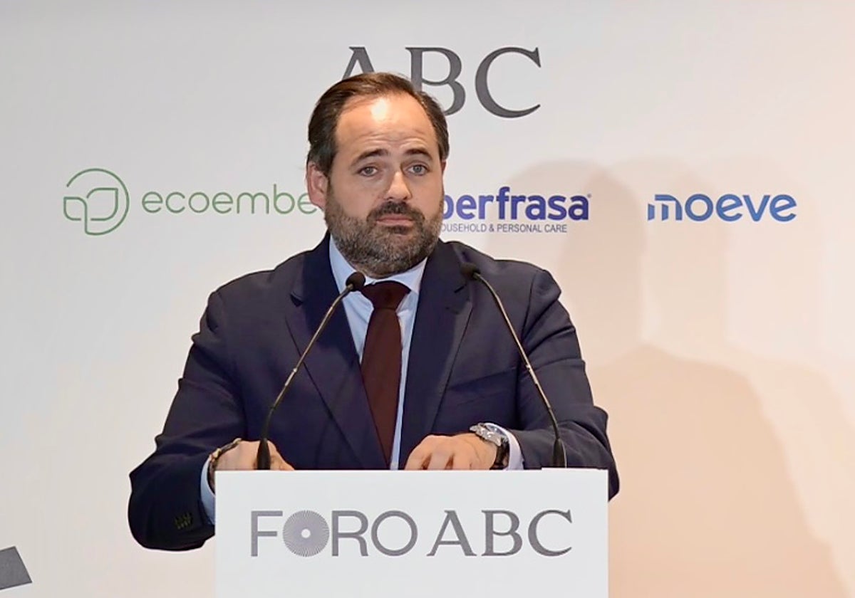 Núñez durante su intervención en el Foro ABC