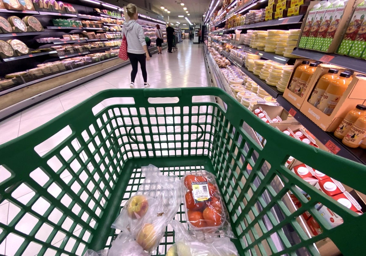 Imagen de archivo de un supermercado