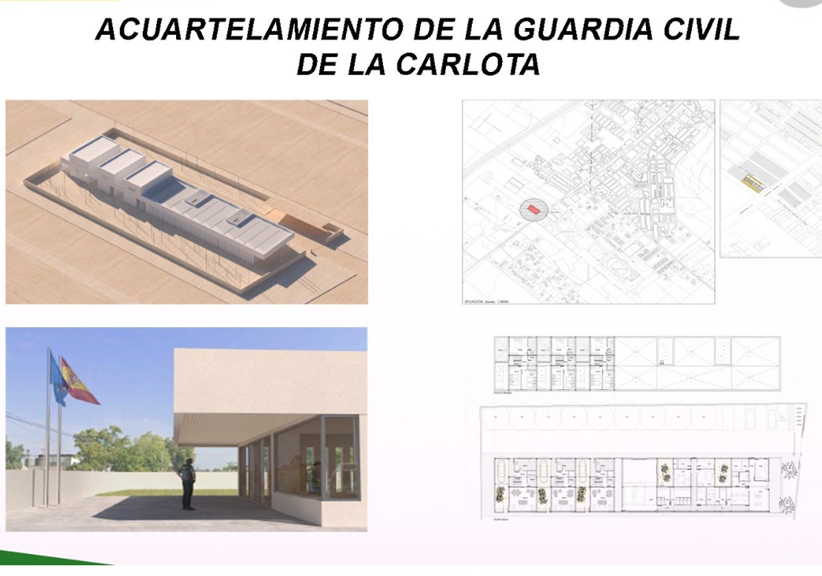 Infografía de la Guardia Civil sobre el nuevo acuartelamiento de La Carlota