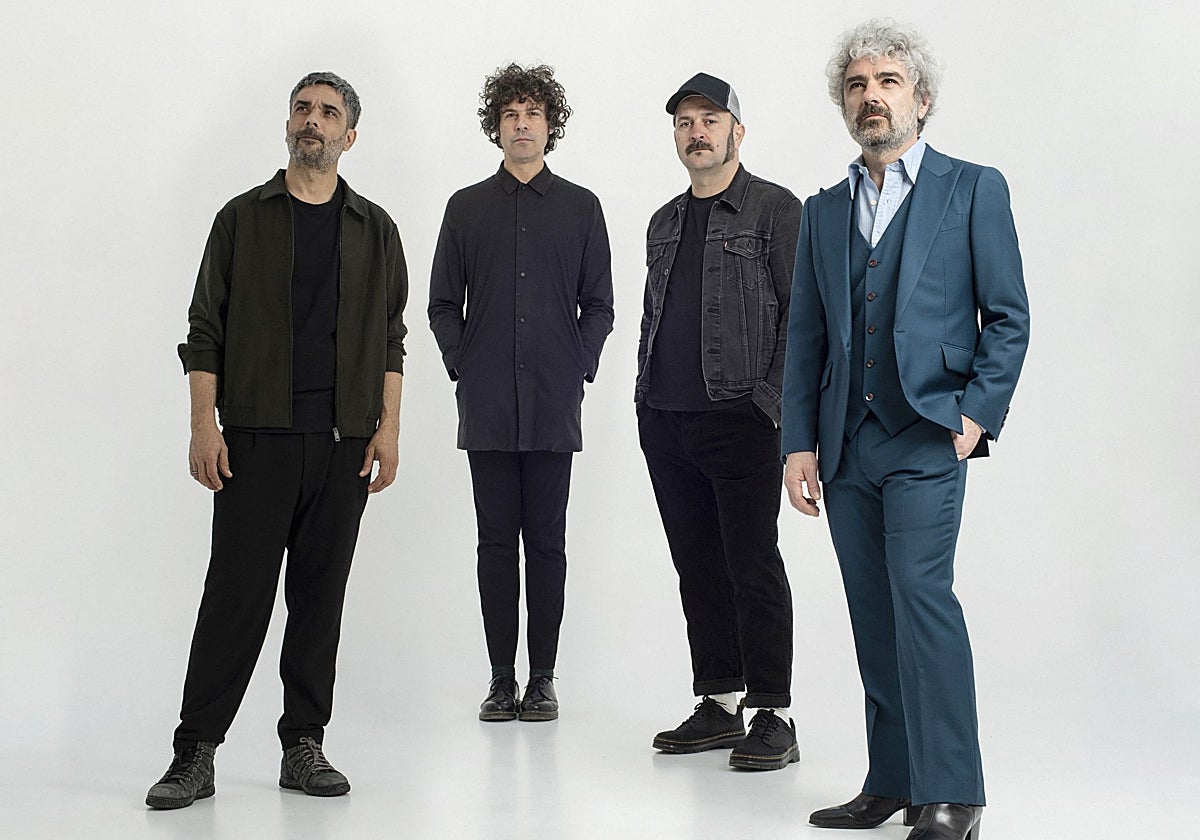 Los integrantes del grupo León Benavente: Eduardo Baos, César Verdú, Luis Rodríguez y Abraham Boba.