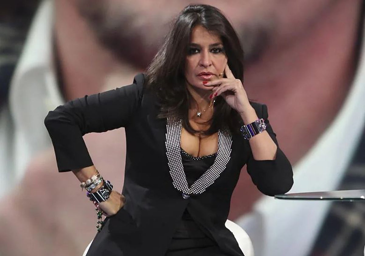 Aída Nizar, en un plató de televisión