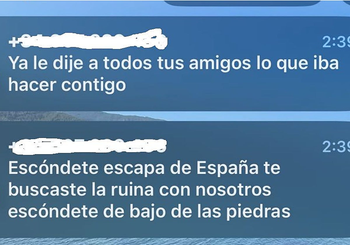 «Escapa de España o escóndete bajo las piedras»: los mensajes de la banda del &#039;patrón de Vigo&#039;