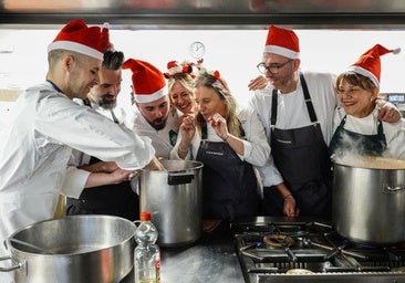 Euro-Toques cocina un menú navideño para el comedor social de la Asociación Leonesa de Caridad