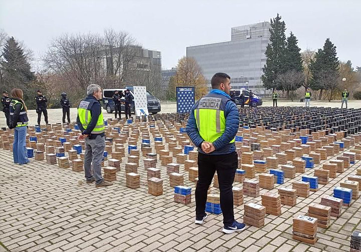 Las 11 toneladas de cocaína intervenidas, en el complejo de Canillas en 2023