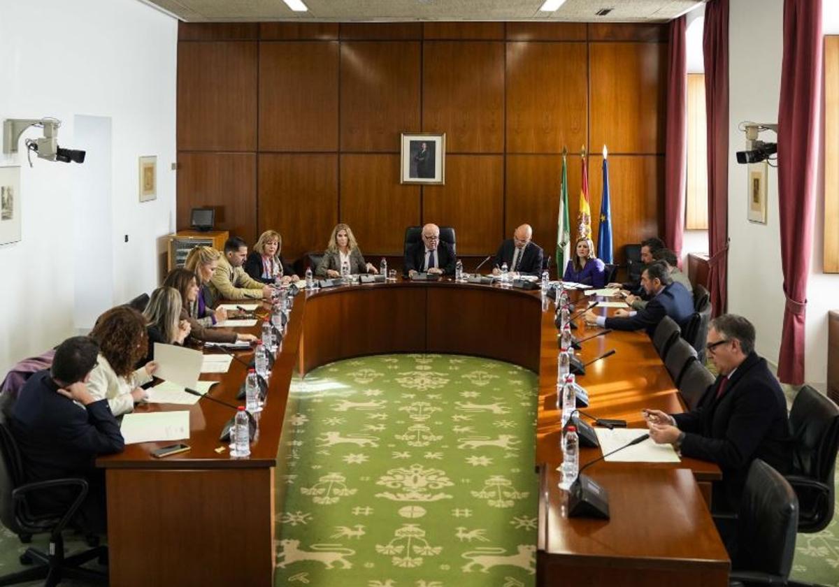 Reunión de la Junta de Portavoces del Parlamento de Andalucía