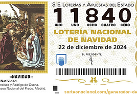 El tercer premio de la Lotería de Navidad 2024 reparte 8,2 millones por toda Andalucía con el 11840