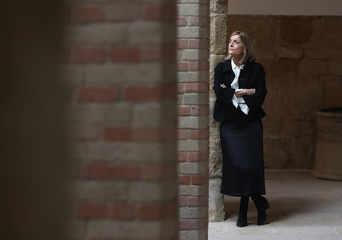 Verdú, en el patio del Archivo recién reformado