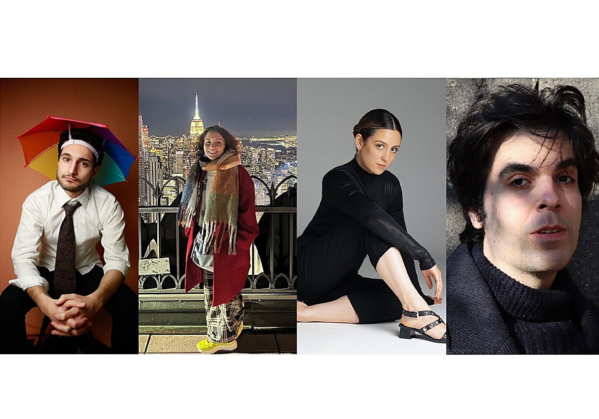 Iván Davila, Antía Iglesias, Laura López y Manuel Mata