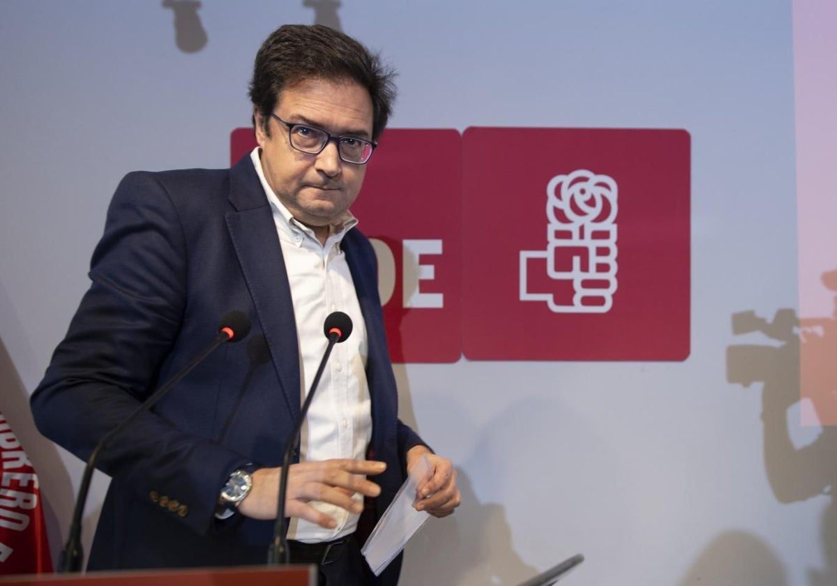 El secretario general del PSOE de Madrid, Óscar López