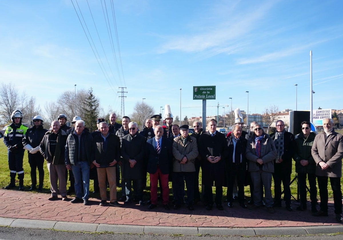 Glorieta en Salamanca que ya lleva el nombre de la Policía Local