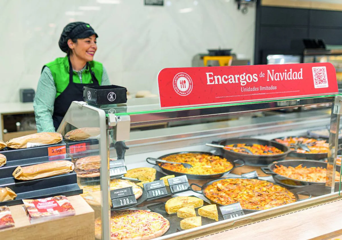 Imagen de un mostrador del supermercado Mercadona