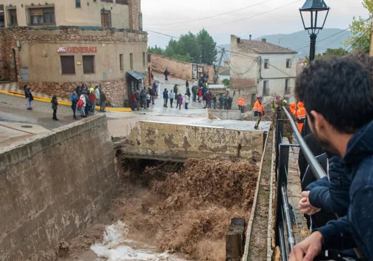 Arrancan los trabajos de emergencia por parte de la CHS para la reparación de daños por la DANA en Letur