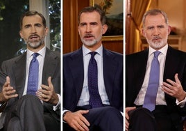 Diez años de cercanía y empatía de Felipe VI en once mensajes de Navidad