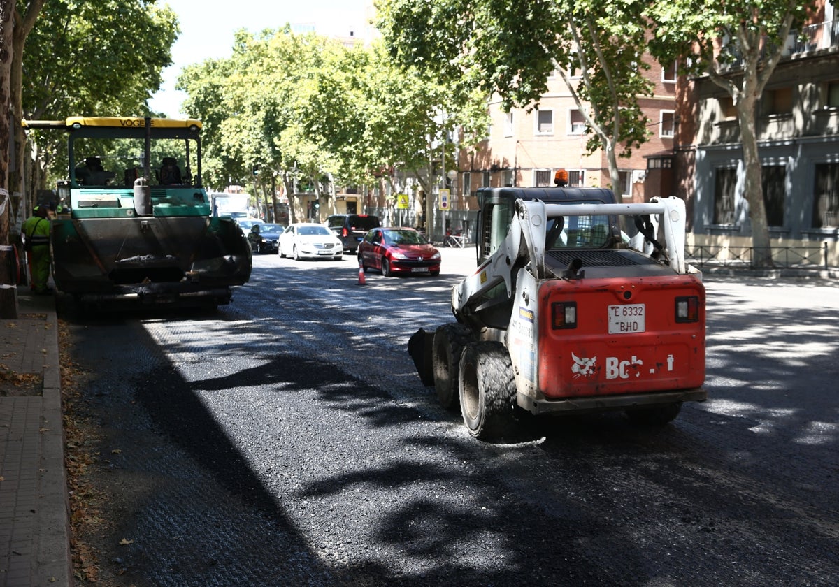 Operación asfalto para mejorar las calles castigadas por Filomena, en 2021