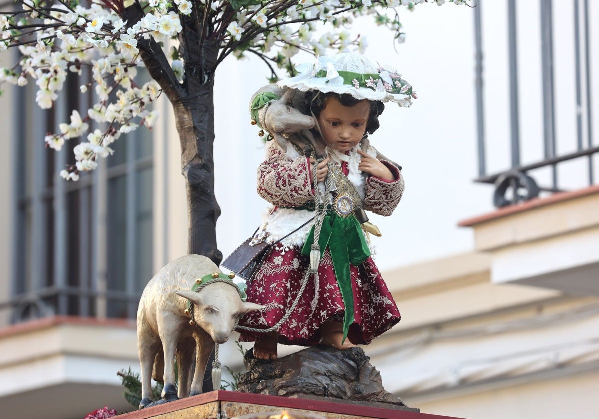 El Pastorcillo Divino, durante la procesión del 30 de diciembre de 2023