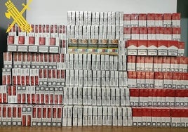 La Guardia Civil pilla a un conductor con más de 1.400 cajetillas de tabaco de contrabando en La Rambla