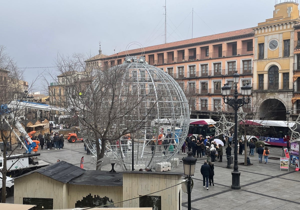 Este es el escenario del Fin de Año en la plaza de Zocodover este lunes