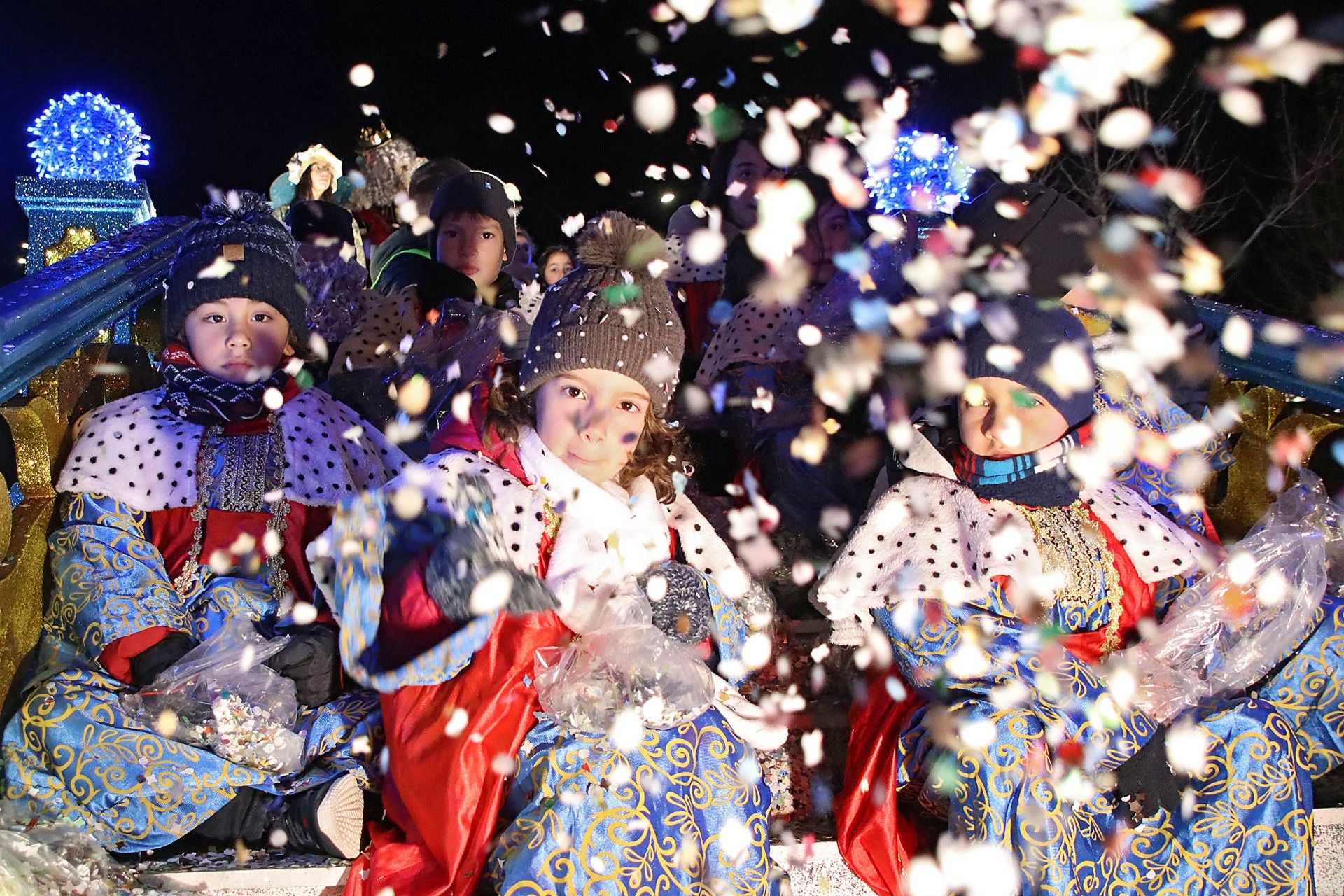 Carroza de Melchor en la cabalgata de León del año pasado