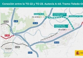 Transportes licita por 915.952 euros la redacción del proyecto del ramal de conexión entre la TO-22 y la TO-23