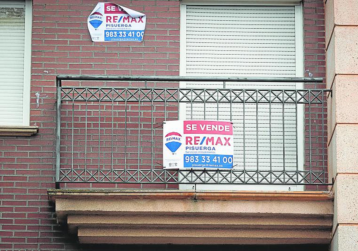 Una vivienda en venta, en una imagen de archivo