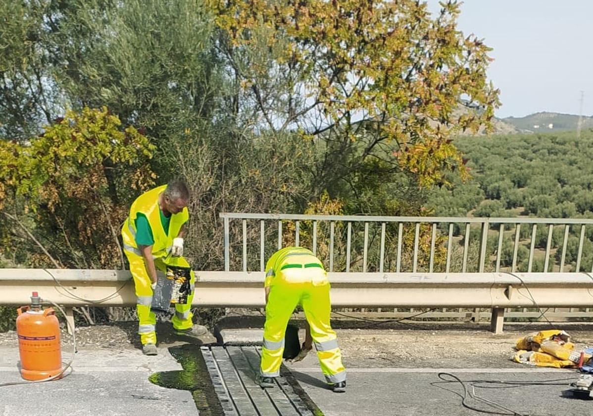 Mantenimiento de carreteras en la zona Suresta de la provincia de Córdoba