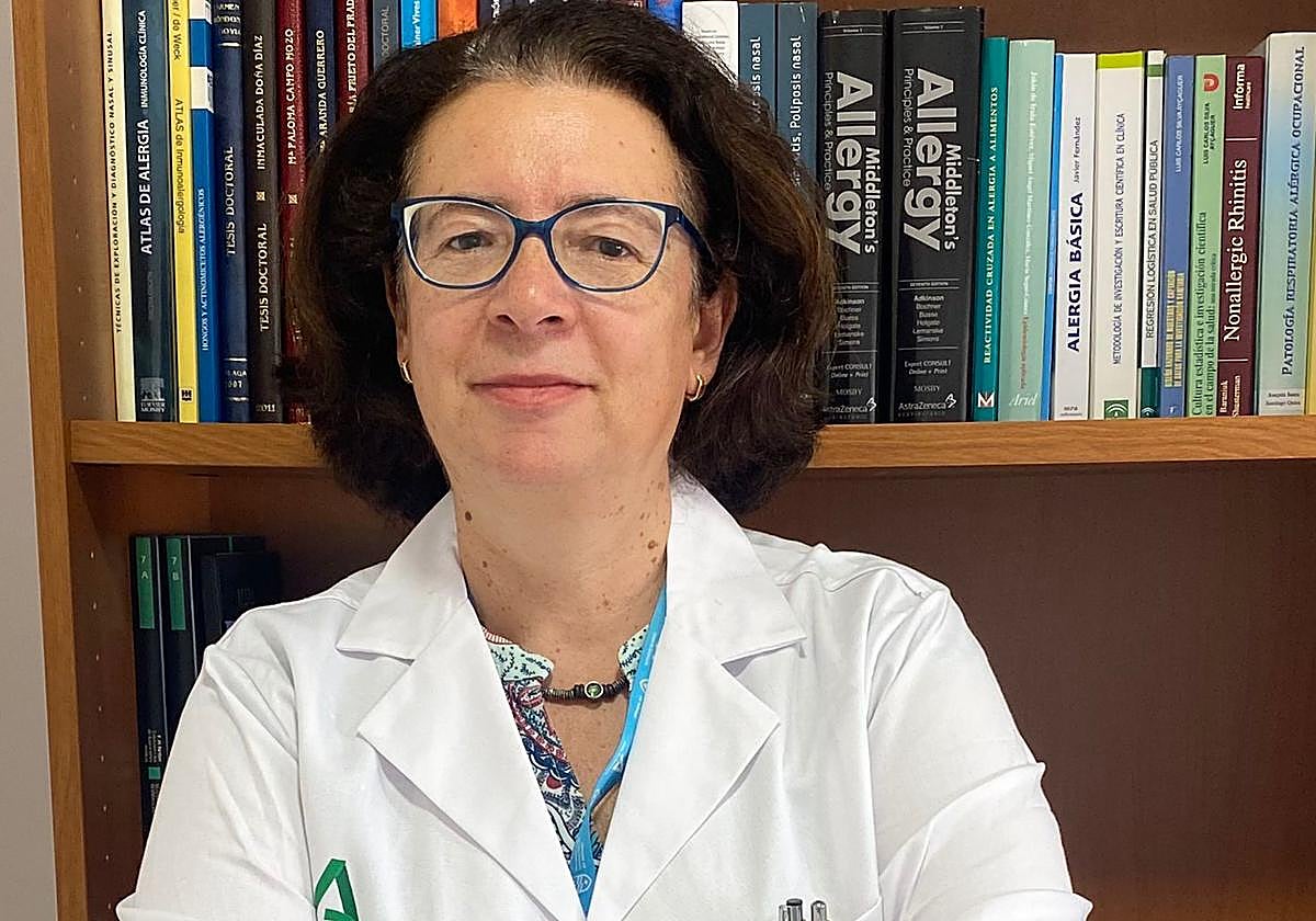 La presidenta de Alergosur, Carmen Rondón