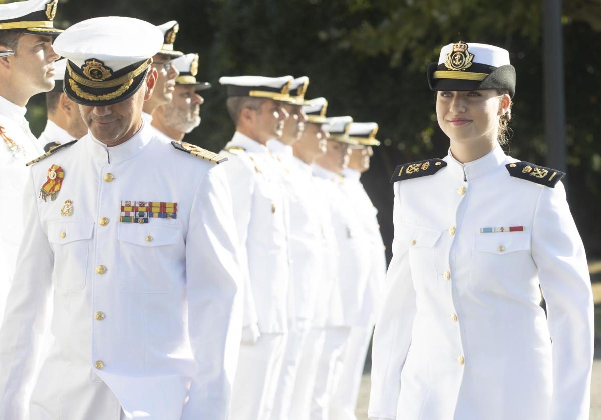 La Princesa Leonor, en la Escuela Naval de Marín (Pontevedra)