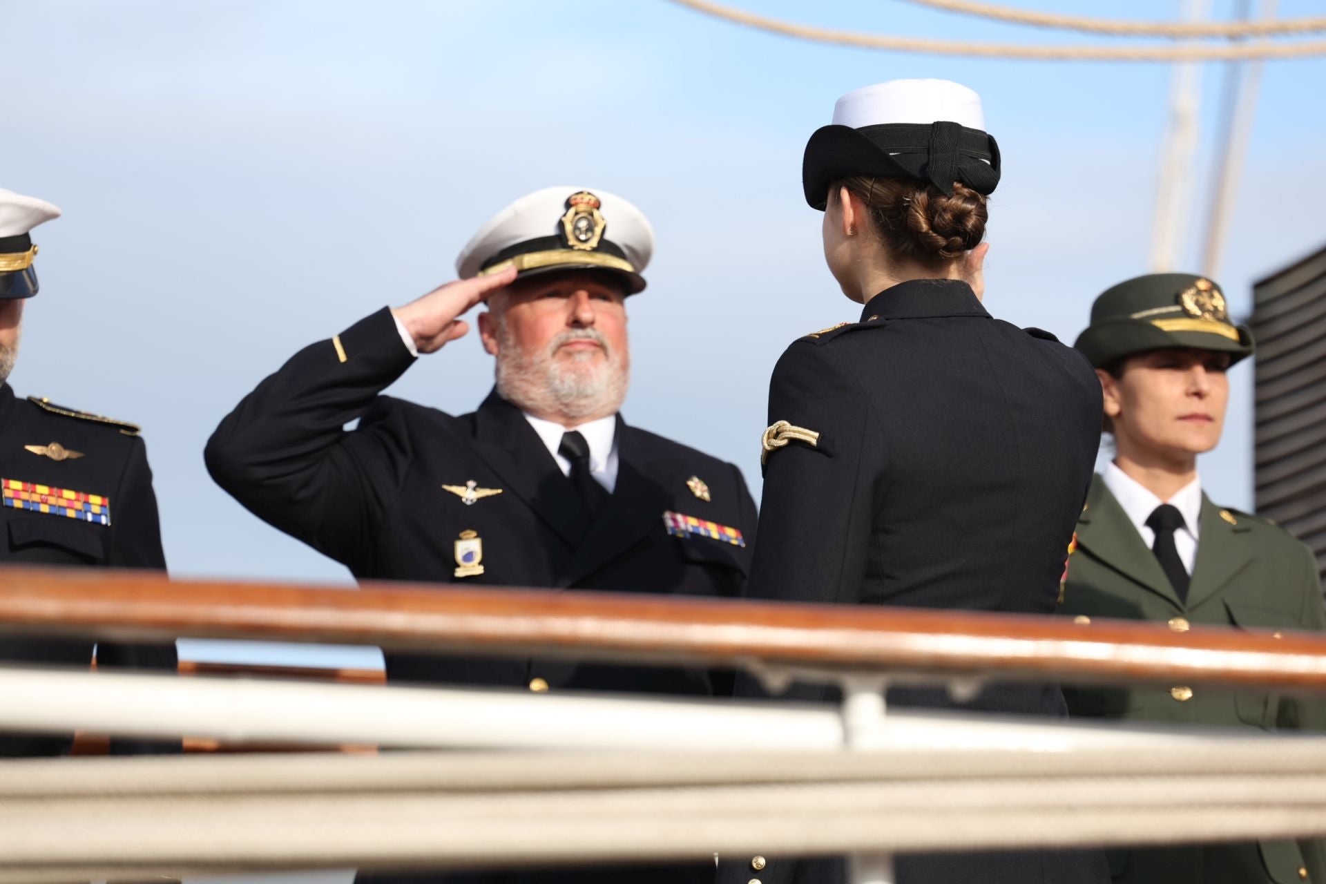 El embarque de Leonor en el buque escuela Juan Sebastián de Elcano, en imágenes