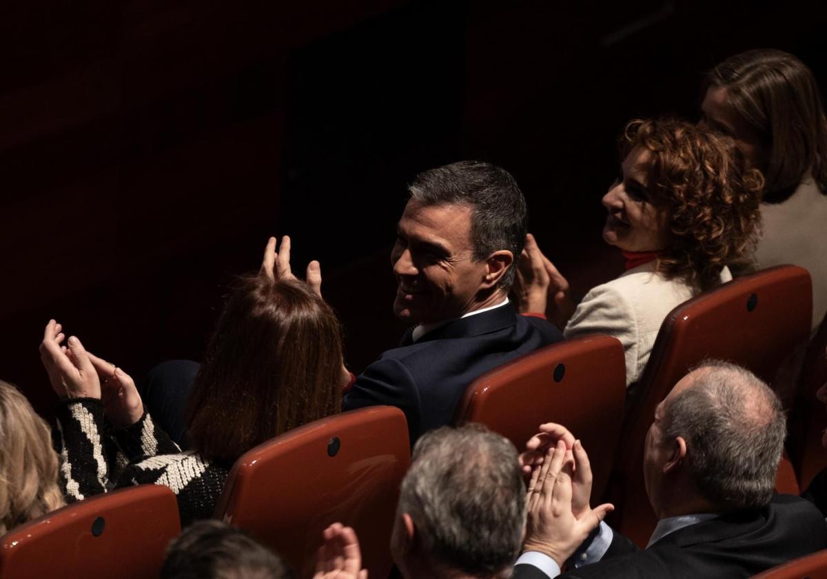 Sánchez interviene en el acto 'España en Libertad' para conmemorar los 50 años de la muerte de Franco