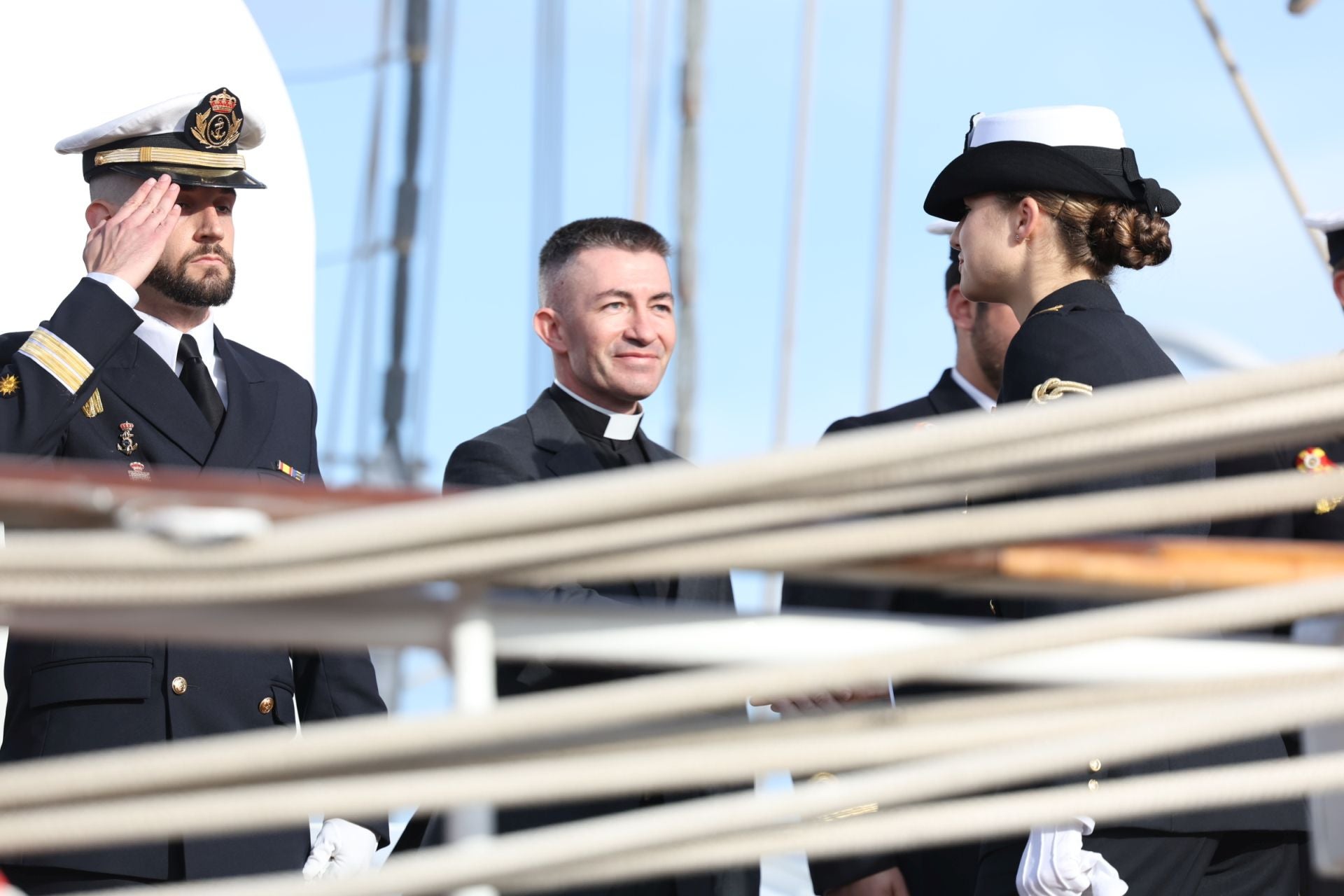 El embarque de Leonor en el buque escuela Juan Sebastián de Elcano, en imágenes