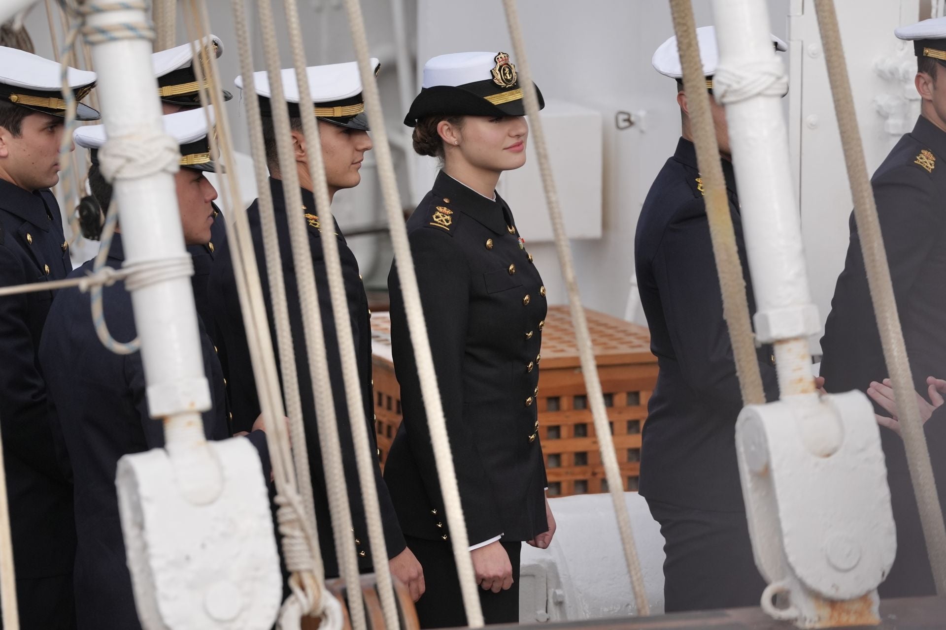 El embarque de Leonor en el buque escuela Juan Sebastián de Elcano, en imágenes