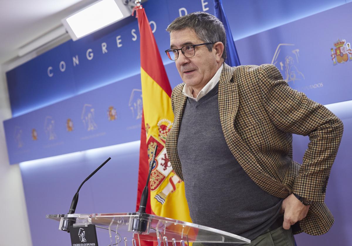 El portavoz del PSOE en el Congreso, Patxi López