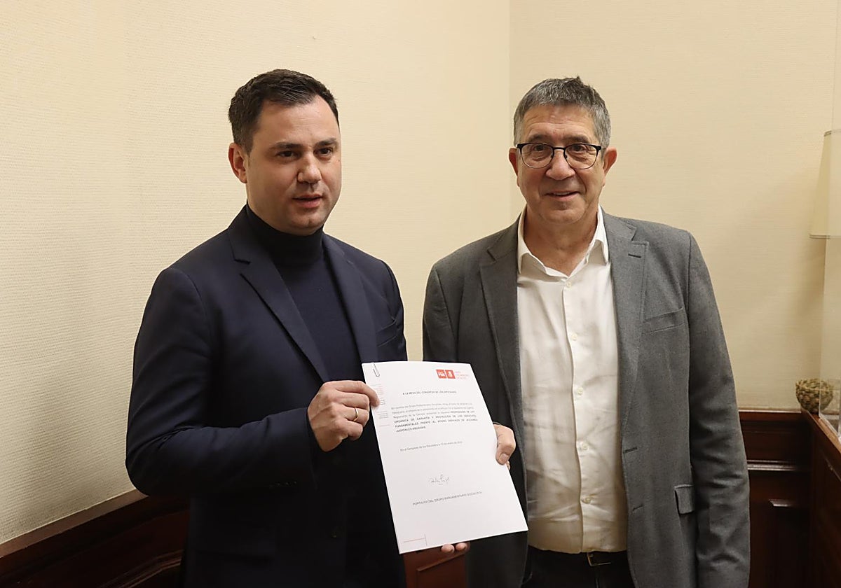 El portavoz parlamentario del Grupo Socialista en el Congreso, Patxi López