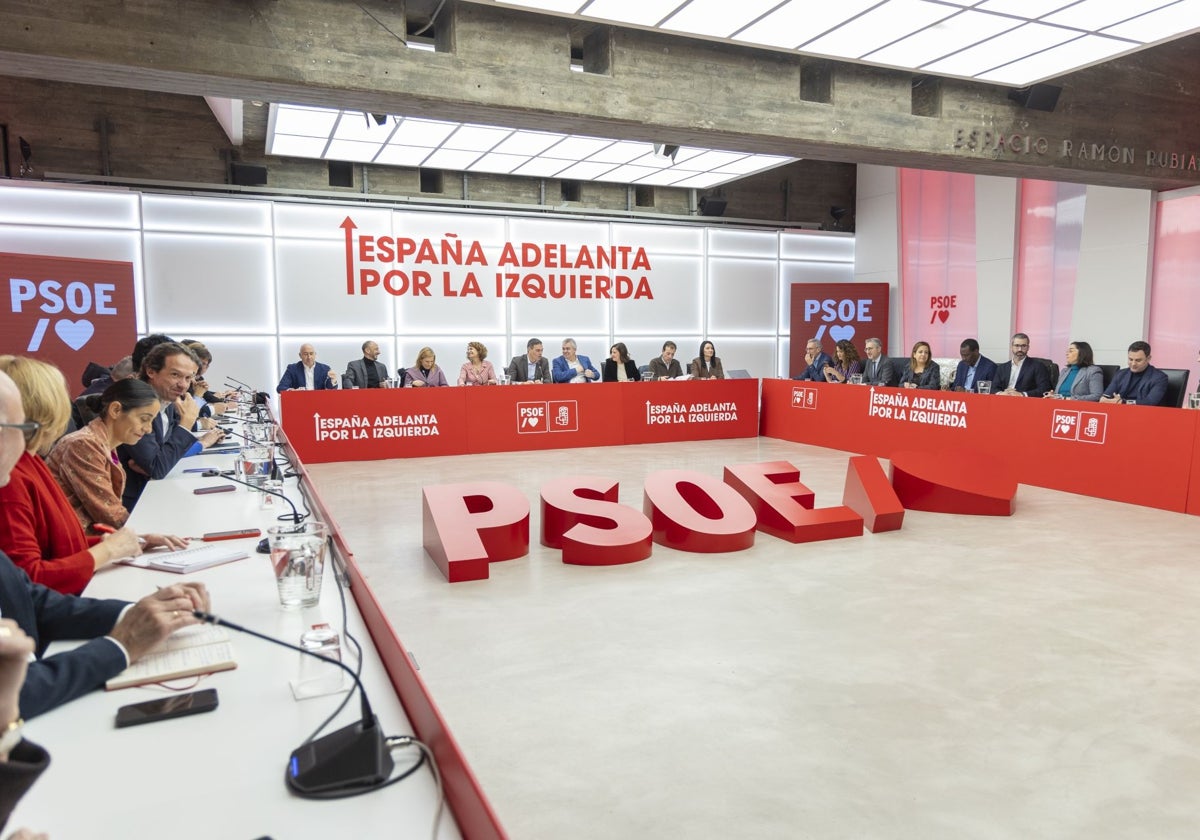 Primera cita del año de la Comisión Ejecutiva Federal del PSOE