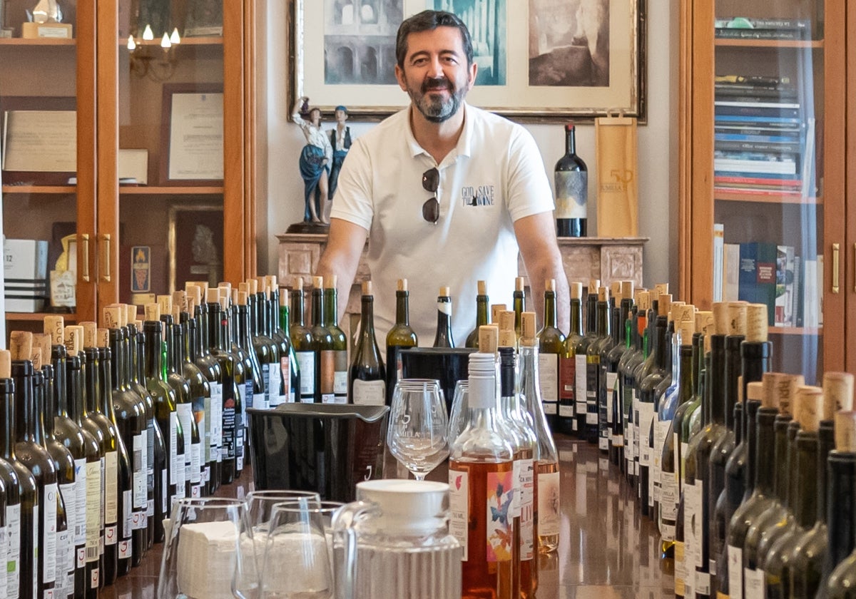 Joaquín Parra, responsable de Wine Up!, organizador del evento en Tomelloso con 100 grandes vinos de Castilla-La Mancha