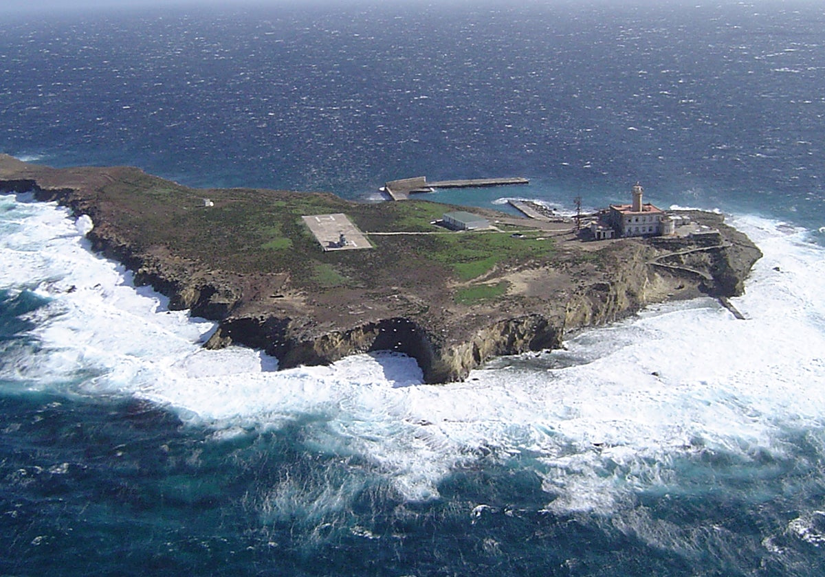 Vista aérea de la Isla de Alborán